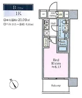 ティモーネグランデ川崎【8階】の間取り