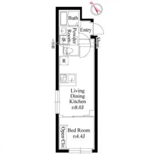 ラミィ北新宿【2階】の間取り
