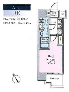ティモーネグランデ川崎【9階】の間取り