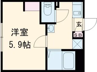 ルミナス千住大橋【1階】の間取り