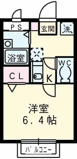 プリモベント長岡天神【203号室】の間取り