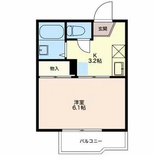 スカイピア緑ヶ丘B【2階】の間取り