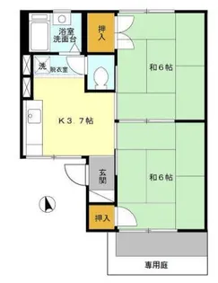 グリーンハイツいまいせ【1階】の間取り