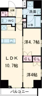 グランエール西日暮里NORTH【4階】の間取り