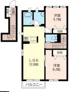 エスペランサⅡ番館【201号室】の間取り