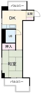 はとビル【506号室】の間取り