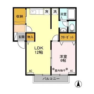 メゾン南雲【1階】の間取り