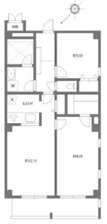 アリカ平井プレッソ【6階】の間取り