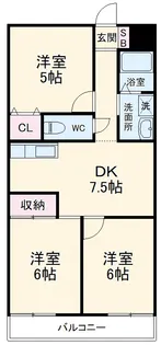 コシンヤⅢ【4階】の間取り