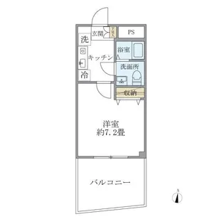 ISM新小岩【1階】の間取り