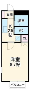 アーバン藤川【203号室】の間取り