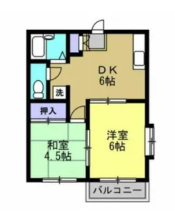 ベルシオン宮野木台【1階】の間取り