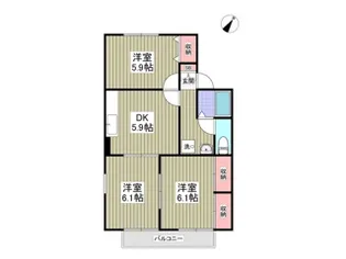 コープソフィアD【2階】の間取り