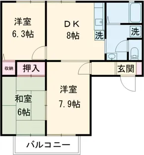 メゾンノーブル【103号室】の間取り