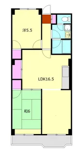コーポ山室【3階】の間取り