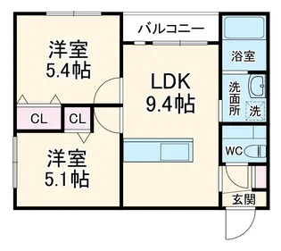 ミア流山【1階】の間取り