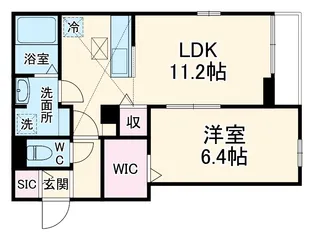 ピースコート登戸Ⅵ【1階】の間取り