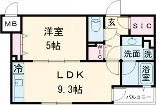 デュオフラッツ千歳船橋【2階】の間取り