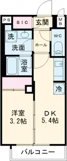 デュオフラッツ千歳船橋【2階】の間取り