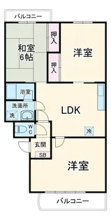 リリーヴィレッジⅡ【102号室】の間取り