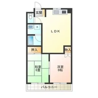 パールハイツ【3階】の間取り