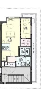 KLEIS蓮根【201号室】の間取り