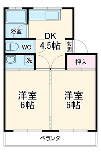 コーポ中沢Ⅰ【202号室】の間取り