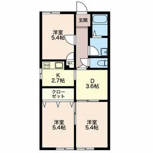 Sephiraながしの【1階】の間取り