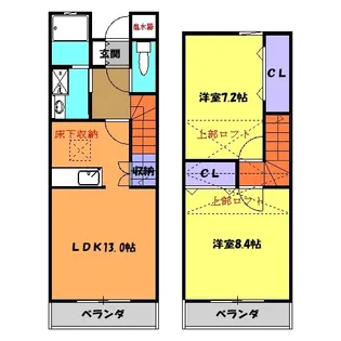 ヴィラ マイオ【8号室】の間取り