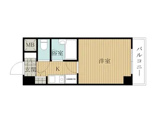 ヴァンテーヌ西納【507号室】の間取り