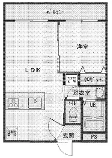 テラ・ドゥーエ【401号室】の間取り