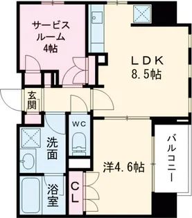 グランエール西日暮里NORTH【12階】の間取り