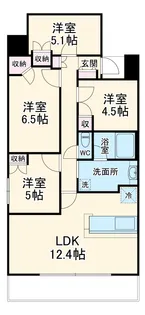 クレヴィア相模大野【0201号室】の間取り