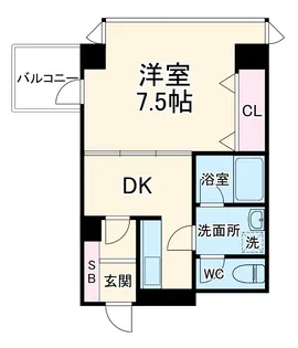 アリオス北里【0203号室】の間取り