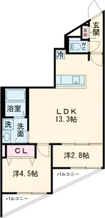 ルミークアン用賀【5階】の間取り