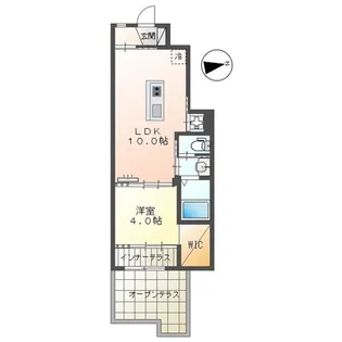 エルアージュ【105号室】の間取り
