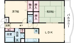アベニール【1階】の間取り