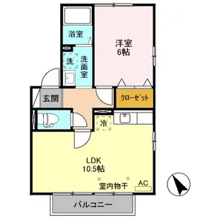 NKハイツ Ⅱ【2階】の間取り
