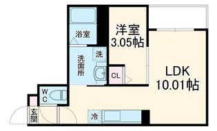 Jack hachimanⅢ【1階】の間取り