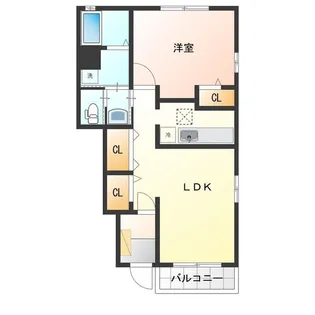 ミッテフリーデⅢ【1階】の間取り