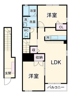 ミッテフリーデⅢ【2階】の間取り