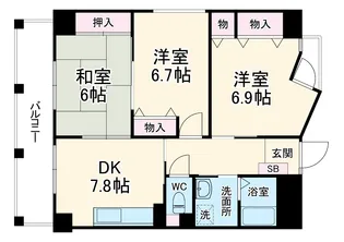 スエルテ木駒【2階】の間取り