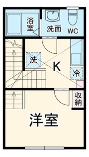 メゾンセレーヌ【203号室】の間取り