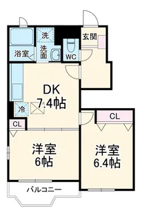 フローストⅣ【1階】の間取り