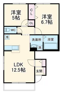 フォリアマーレ【1階】の間取り