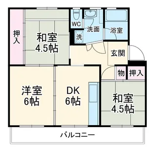 すすきの第2団地8-1号棟【3階】の間取り