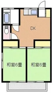 中山荘【205号室】の間取り