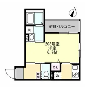 (仮称)辻堂元町アパート【2階】の間取り