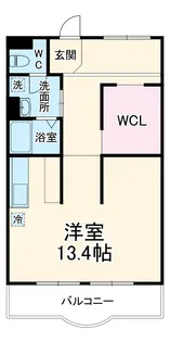 遠鉄ハイツ西ヶ崎G棟【2階】の間取り