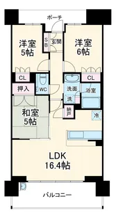 クラッシィハウス浦和常盤【15階】の間取り